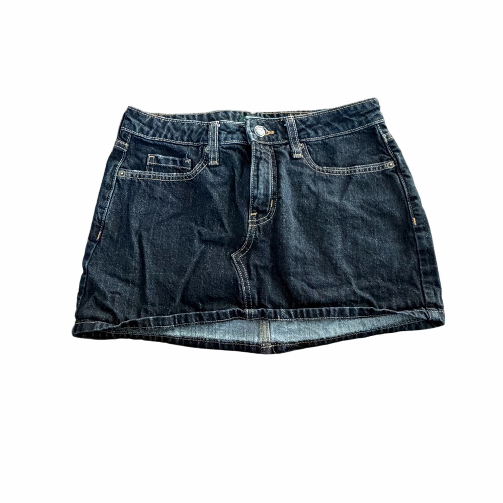 Wild Fable Dark Wash Denim Mini Skirt